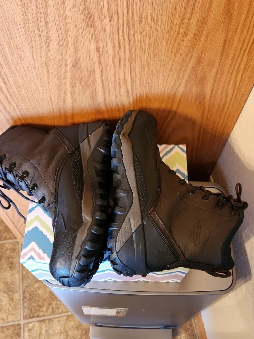 Wolverine Brown  Lace-Up Waterproof Work Boots